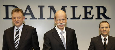 Auf der Gewinnerseite: Daimlers Finanzchef Bodo Uebber, Vorstand... Auf der Gewinnerseite: Daimlers Finanzchef Bodo Uebber, Vorstand...