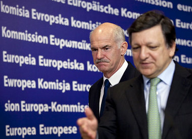Wo es langgeht, diktieren andere. Der griechische Premier Giorgo...