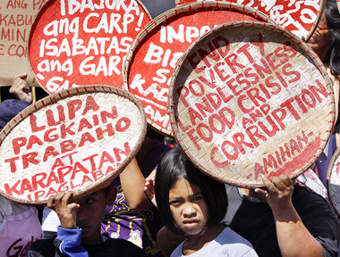 Gegen Armut, Hunger, Korruption: Bauernprotest in Manila Anfang ...