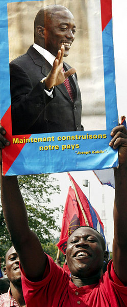 Auf einen möglichen Wahlsieg muß
Kabila noch mindestens bis Okt...