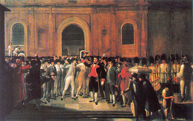 19. April 1810: Bourgeoisie und Aristokratie zwingen in Caracas
...
