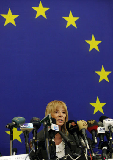 EU-Sprecherin V&eacute;ronique de Keyser in Khartum: der
&raquo;...