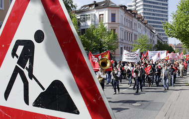 Traditionelle DGB-Demo am 1. Mai in Hannover
