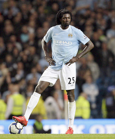 Noblesse in der Niederlage: Adebayor (ManCity) nach dem
0:1