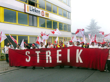 Warnstreik bei der Lieken-AG in Pfungstadt