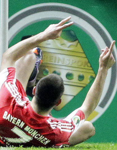 Franck Ribéry freut sich außerordentlich Franck Ribéry freut sich außerordentlich