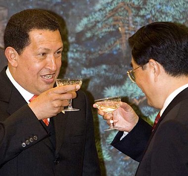 Will ein Gegengewicht zu USA-Hegemonie schaffen: Chávez bei Hu J... Will ein Gegengewicht zu USA-Hegemonie schaffen: Chávez bei Hu J...