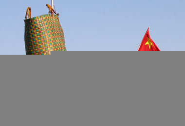 Chinesische Handelsniederlassung in Khartoum (Sudan). Dank steti...