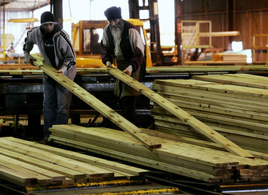 Holzverarbgeitung im kanadischen Richmond Holzverarbgeitung im kanadischen Richmond