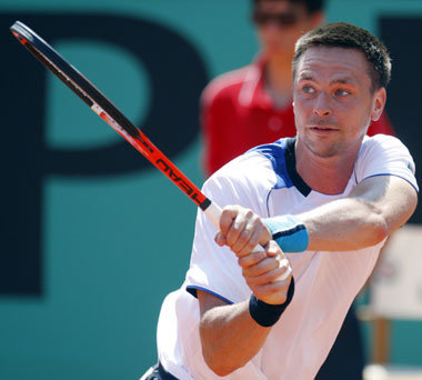 Noch dabei: Federers Angstgegner Robin Soderling