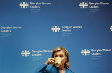 Teetrinken ja, abwarten nein &ndash; Clinton macht Politik in
Ru...