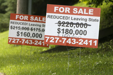 Die Krise auf dem US-Immobilienmarkt f&uuml;hrte durch die
Verbr...