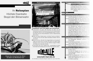 Der aktuelle Flyer gegen den Ausverkauf Der aktuelle Flyer gegen den Ausverkauf