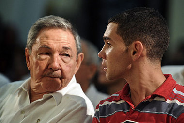 Elián im Juni 2010 mit dem kubanischen Präsidenten Raúl Castro