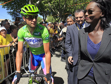 Immer charmant bleiben. Gegen Alessandro Petacchi wird in
Italie...
