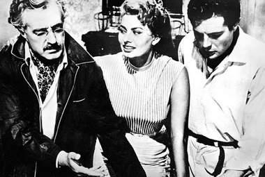 Vittorio De Sica, Sophia Loren und Marcello Mastroianni in:
&raq...