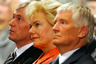 Demonstrativ vereint: Bundespräsident Köhler, BdV-Chefin Steinba...