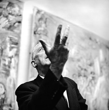 Oskar Kokoschka, hier 1958 in Wien, hielt das Leben in den
Londo...