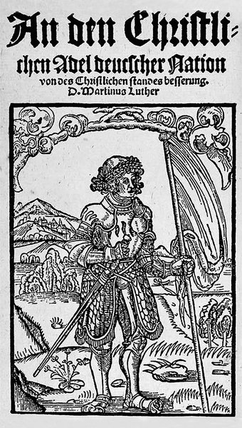 »Als Luther 1517 zuerst gegen die Dogmen und die Verfassung der ...