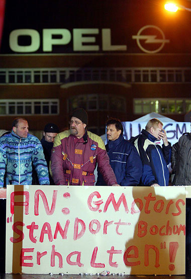 Sechstägiger Streik im Oktober 2004 bei Opel Bochum Sechstägiger Streik im Oktober 2004 bei Opel Bochum