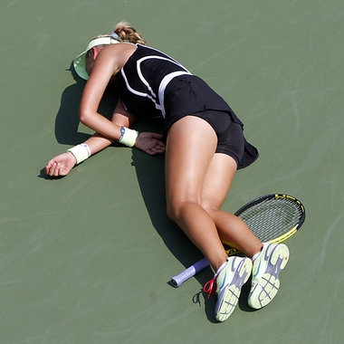 Hitzschlag? Gehirnersch&uuml;tterung! Viktoria Azarenka
(Belarus...