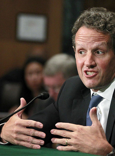US-Finanzminister Geithner versucht mit verbalen Attacken auf Pe...