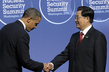Kooperatives Verhältnis: US-Präsident Barack Obama und sein chin...