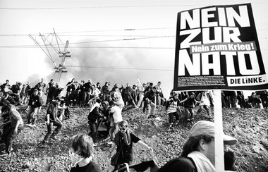 »Bekannte linke Rhetorik des letzten Jahrhunderts« (fds). Protes...