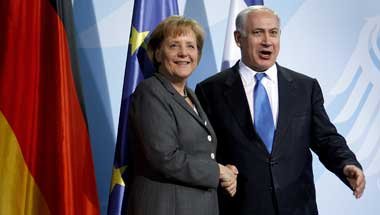 Imperialistische Komplizenschaft: Kanzlerin Merkel mit Israels
P...