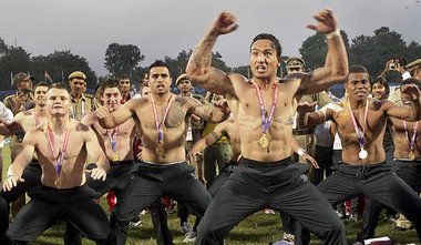 Was sollte diese M&auml;nner vom Sex abhalten? Neuseelands
Rugby...