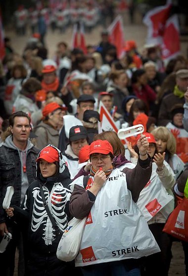 Warnstreik am Donnerstag in D&uuml;sseldorf