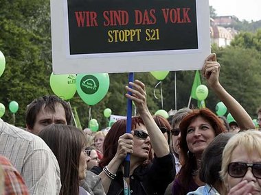 Volksversammlung im Stuttgarter Schlo&szlig;garten (18.
Septembe...