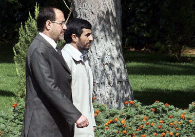 Al Maliki (l) und Ahmadinedschad