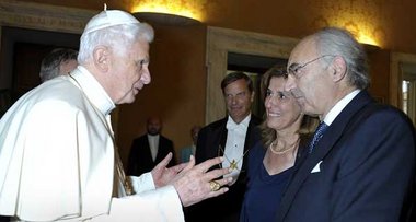 Hoher Besuch in Castel Gandolfo: Joseph Ratzinger alias
Benedikt...