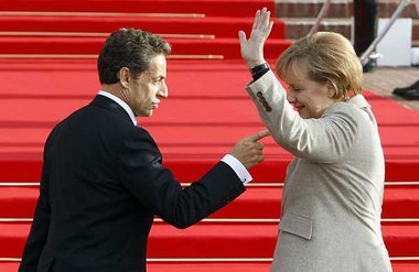 Überrumpelungspotential: Nicolas Sarkozy und Angela Merkel wolle... Überrumpelungspotential: Nicolas Sarkozy und Angela Merkel wolle...