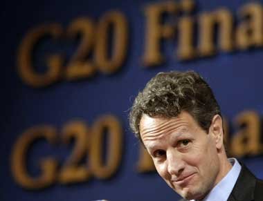 Allein in der Fremde &ndash; US-Finanzminister Timothy Geithner
...