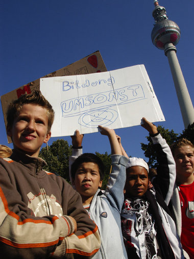 Auch Strafandrohungen konnten die Schüler nicht von ihrem Klasse...
