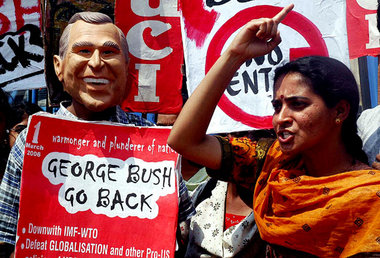 Studentenprotest in Bangalore Studentenprotest in Bangalore
