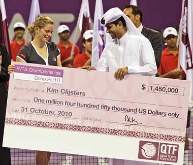 Clijsters chicer Cheque Clijsters chicer Cheque