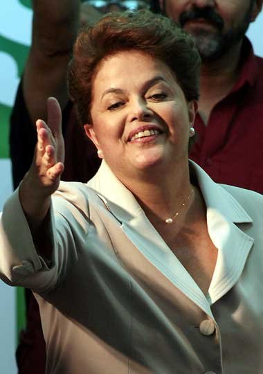 Strahlende Siegerin: Dilma Rousseff