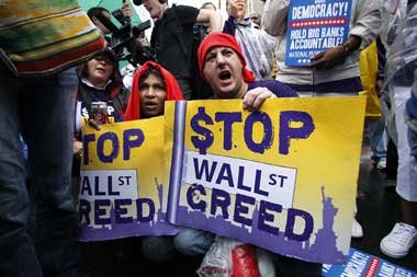 Am 17. Mai in New York: »Schluß mit der
Wall-Street-... Am 17. Mai in New York: »Schluß mit der
Wall-Street-...