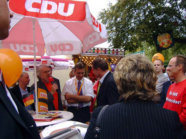 Pankower CDU-Infostand
