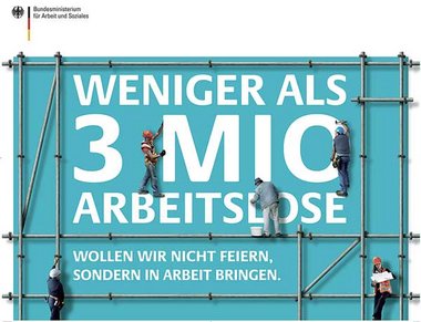 Propagandaplakat der Bundesregierung nach Ver&ouml;ffentlichung
...