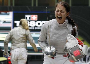 Russisches Hurra: Sophia Welikaja im S&auml;bel-Teamhalbfinale
g...