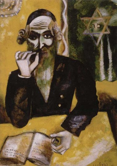 On dit. Der Rabbiner, 1912. Öl auf Leinwand (132 x 92 c...