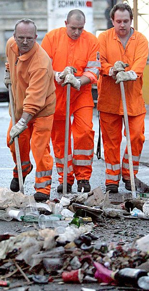 Ein-Euro-Jobber im Einsatz