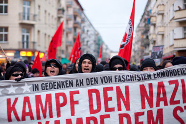 Protest gegen Neonaziterror: Die traditionelle Silvio-Meier-Demo...