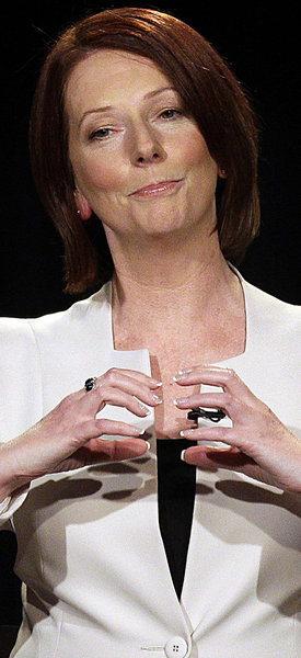 Ohne eigene Mehrheit im Parlament: Julia Gillard