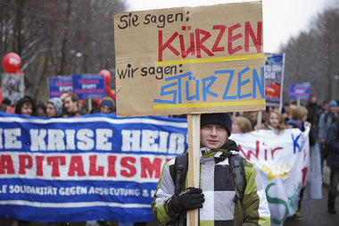 Trotz Eisregen und Polizeiaufgebot: Nicht mit uns!