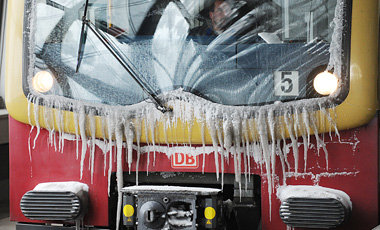Wenn nicht einmal das Frostschutzmittel anschl&auml;gt:
Vereiste...